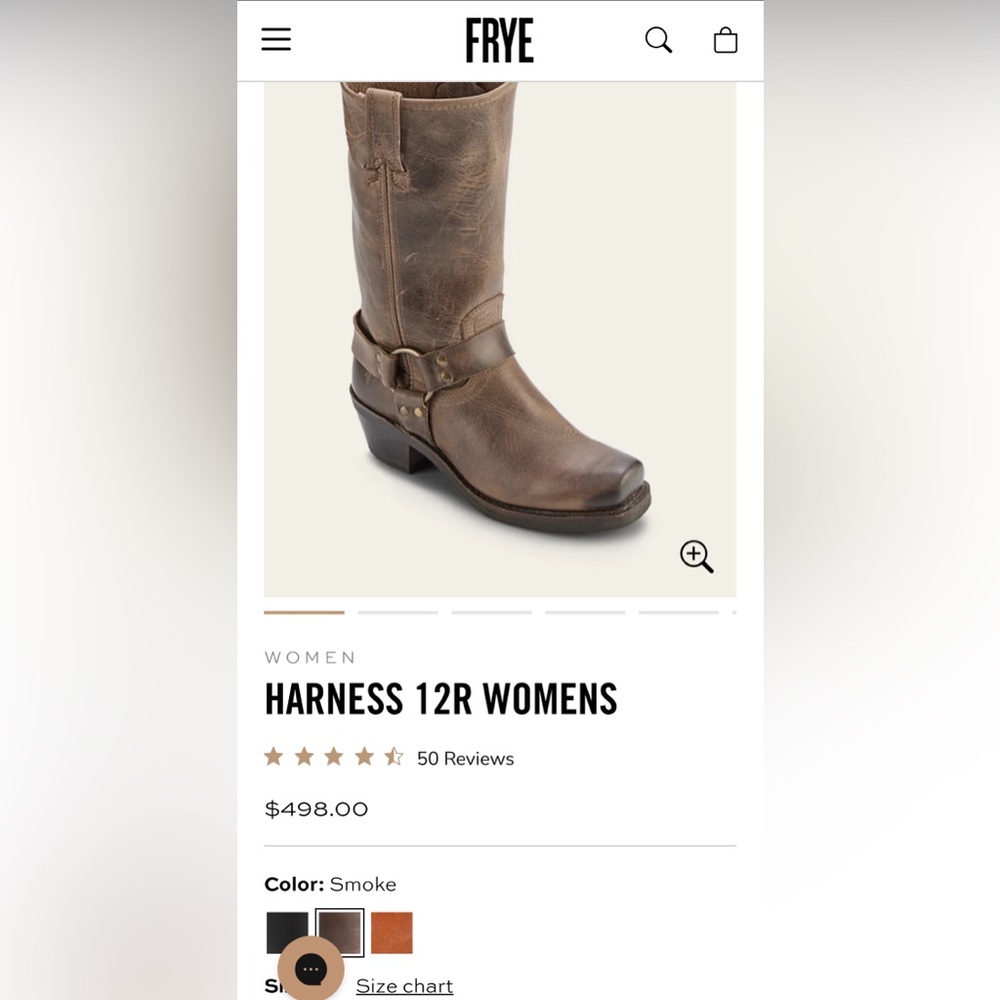 Frye Brown Leather Heeled Boots - Picture 2 of 7